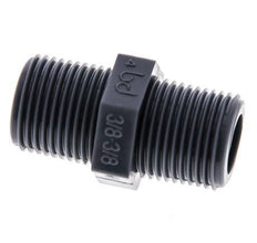 Double Nipple G3/8'' Polypropylene (pp) 10bar (140.5psi) FDA 20mm Hex [2 Pieces]