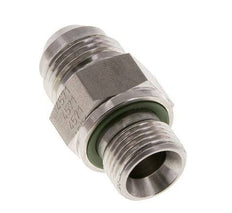 Espiga doble JIC G3/8'' x UNF 3/4''-16 Acero inoxidable FKM 275bar (3863.75psi)