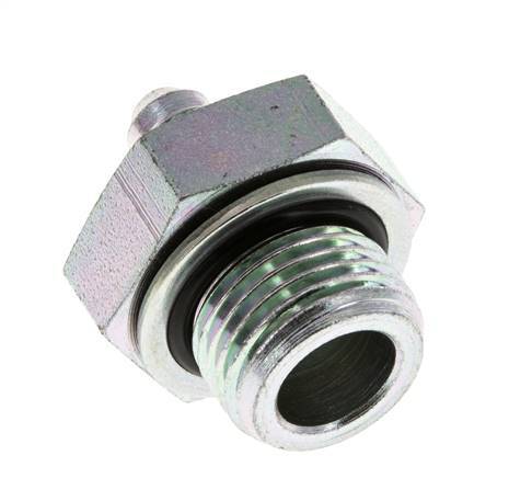 Espiga doble JIC G1/2'' x UNF 7/16''-20 Acero NBR 310bar (4355.5psi)