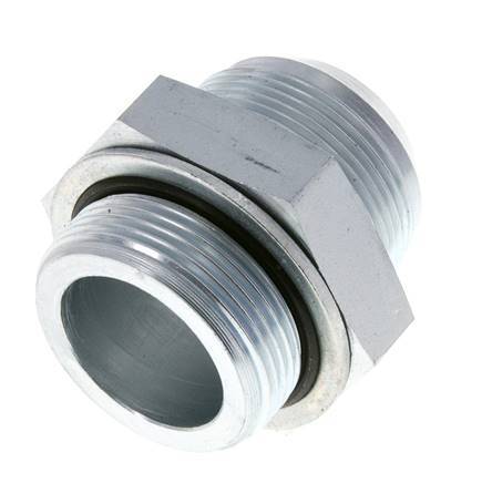 Espiga doble JIC G1 1/2'' x UN 1-7/8''-12 Acero NBR 105bar (1475.25psi)
