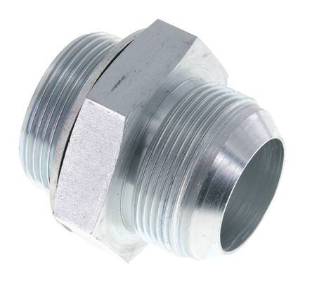 Espiga doble JIC G1 1/2'' x UN 1-7/8''-12 Acero NBR 105bar (1475.25psi)