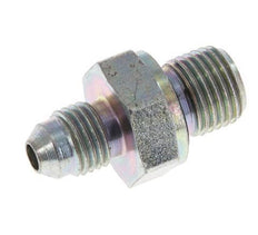 JIC Double Nipple G1/4'' x UNF 7/16''-20 Steel NBR 310bar (4355.5psi) [2 Pieces]