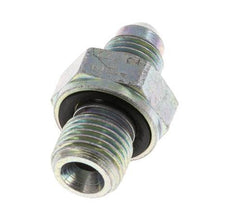 JIC Double Nipple G1/4'' x UNF 7/16''-20 Steel NBR 310bar (4355.5psi) [2 Pieces]