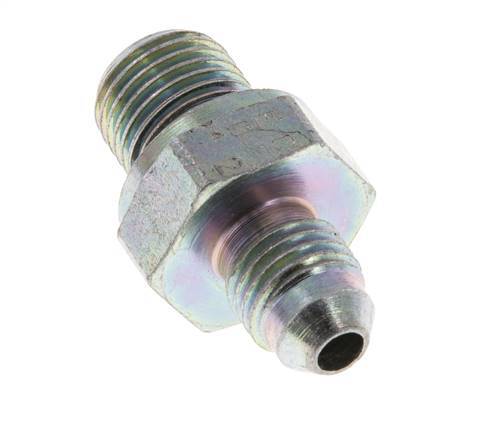 JIC Double Nipple G1/4'' x UNF 7/16''-20 Steel NBR 310bar (4355.5psi) [2 Pieces]