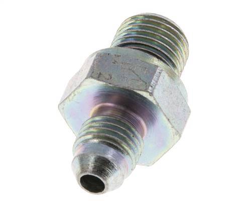 JIC Double Nipple G1/4'' x UNF 7/16''-20 Steel NBR 310bar (4355.5psi) [2 Pieces]