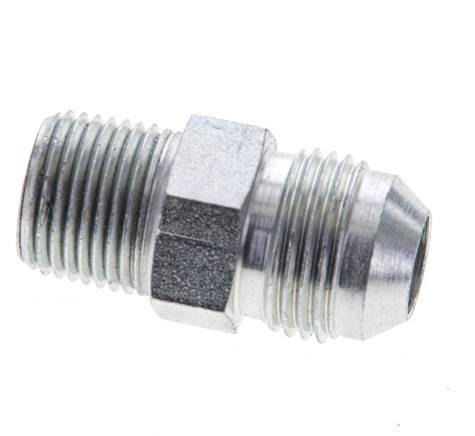 JIC Double Nipple UNF 3/4''-16 x 3/8'' NPT Steel 210bar (2950.5psi) [2 Pieces]