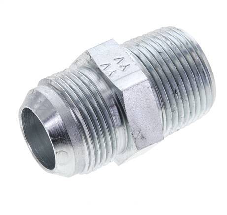 JIC Double Nipple UN 1-5/16''-12 x 1'' NPT Steel 140bar (1967.0psi)