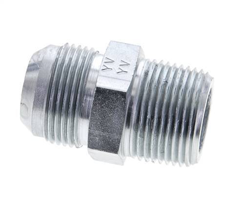 JIC Double Nipple UN 1-5/16''-12 x 1'' NPT Steel 140bar (1967.0psi)