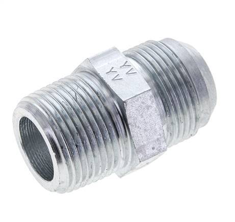 JIC Double Nipple UN 1-5/16''-12 x 1'' NPT Steel 140bar (1967.0psi)