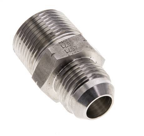 JIC Double Nipple UNF 7/8''-14 x 3/4'' NPT Stainless Steel 170bar (2388.5psi)
