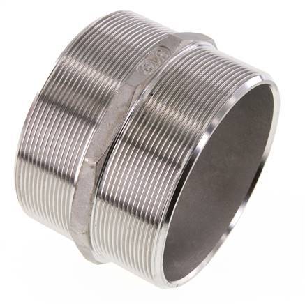 Espiga doble G4'' de acero inoxidable con junta plana 16bar (224.8psi) 117mm hexagonal