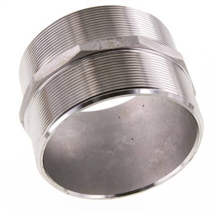 Espiga doble G4'' de acero inoxidable con junta plana 16bar (224.8psi) 117mm hexagonal