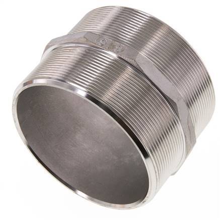 Espiga doble G4'' de acero inoxidable con junta plana 16bar (224.8psi) 117mm hexagonal