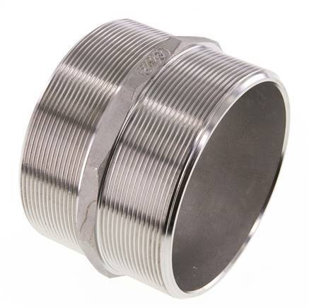 Espiga doble G4'' de acero inoxidable con junta plana 16bar (224.8psi) 117mm hexagonal