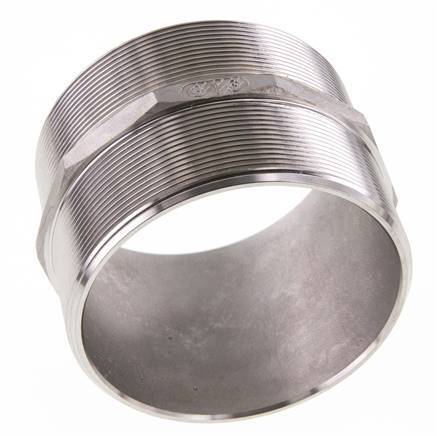 Espiga doble G4'' de acero inoxidable con junta plana 16bar (224.8psi) 117mm hexagonal