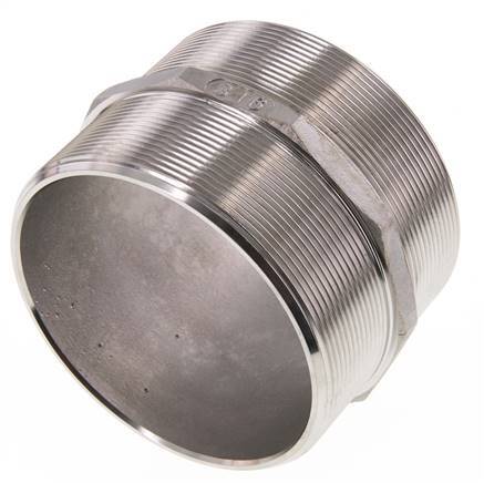 Espiga doble G4'' de acero inoxidable con junta plana 16bar (224.8psi) 117mm hexagonal