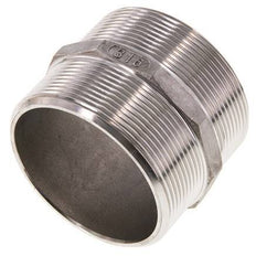 Espiga doble G2 1/2'' Acero inoxidable Junta plana 16bar (224.8psi) 78mm Hex.
