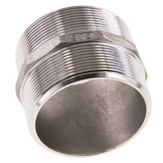 Espiga doble G2 1/2'' Acero inoxidable Junta plana 16bar (224.8psi) 78mm Hex.
