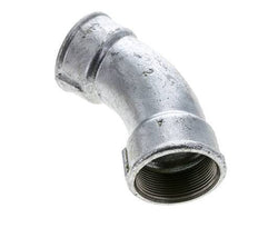 Racor acodado 45deg Rp2'' Hembra Hierro fundido 25bar (351.25psi)