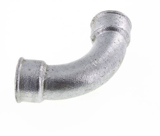 Racor acodado 90deg Rp1 1/2'' Hembra Hierro fundido largo 25bar (351.25psi)