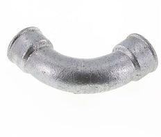 Racor acodado 90deg Rp1 1/2'' Hembra Hierro fundido largo 25bar (351.25psi)