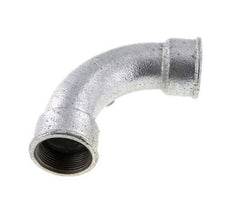 Racor acodado 90deg Rp1 1/2'' Hembra Hierro fundido largo 25bar (351.25psi)