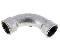 Racor acodado 90deg Rp1 1/2'' Hembra Hierro fundido largo 25bar (351.25psi)