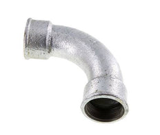 Racor acodado 90deg Rp1 1/2'' Hembra Hierro fundido largo 25bar (351.25psi)