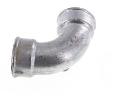 Racor acodado 90deg Rp2'' Hembra Hierro fundido corto 25bar (351.25psi)