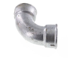 Racor acodado 90deg Rp2'' Hembra Hierro fundido corto 25bar (351.25psi)
