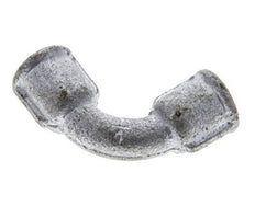 90deg Angled Fitting Rp1/4'' Female Long Cast Iron 25bar (351.25psi) [2 Pieces]