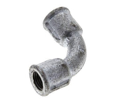 90deg Angled Fitting Rp1/4'' Female Long Cast Iron 25bar (351.25psi) [2 Pieces]