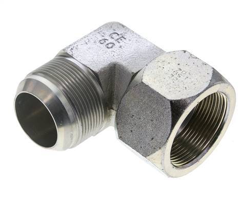 90deg JIC Angled Fitting UN 1-7/8''-12 Male x Female Steel 100bar (1405.0psi)