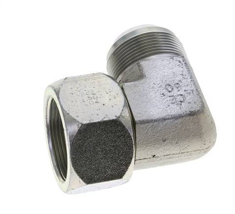 90deg JIC Angled Fitting UN 1-7/8''-12 Male x Female Steel 100bar (1405.0psi)