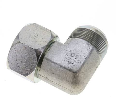 90deg JIC Angled Fitting UN 1-7/8''-12 Male x Female Steel 100bar (1405.0psi)