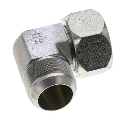 90deg JIC Angled Fitting UN 1-7/8''-12 Male x Female Steel 100bar (1405.0psi)
