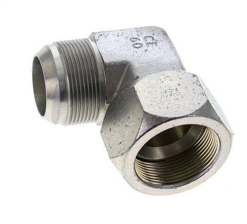 90deg JIC Angled Fitting UN 1-7/8''-12 Male x Female Steel 100bar (1405.0psi)