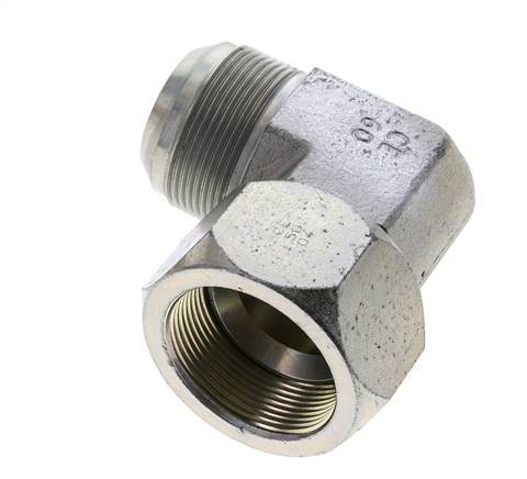 90deg JIC Angled Fitting UN 1-7/8''-12 Male x Female Steel 100bar (1405.0psi)