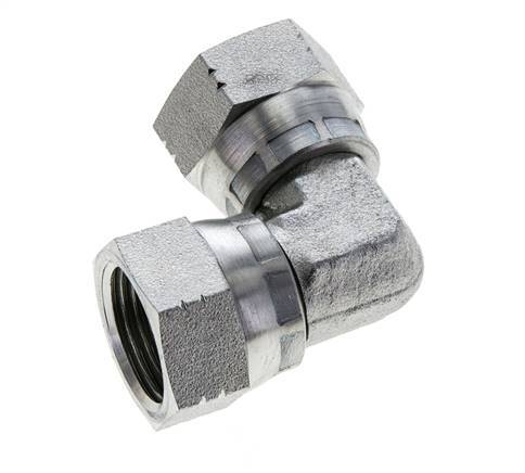 Racor acodado 90deg JIC UNF 7/8''-14 Acero 210bar (2950.5psi)