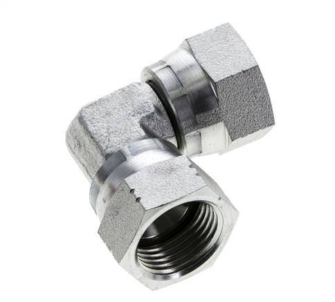 Racor acodado 90deg JIC UNF 7/8''-14 Acero 210bar (2950.5psi)