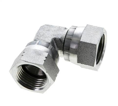 Racor acodado 90deg JIC UNF 7/8''-14 Acero 210bar (2950.5psi)
