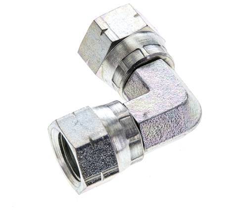 Racor acodado 90deg JIC UNF 9/16''-18 Acero 275bar (3863.75psi)