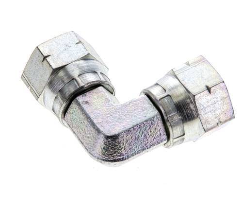 Racor acodado 90deg JIC UNF 9/16''-18 Acero 275bar (3863.75psi)