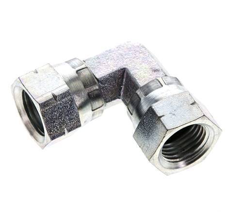 Racor acodado 90deg JIC UNF 9/16''-18 Acero 275bar (3863.75psi)