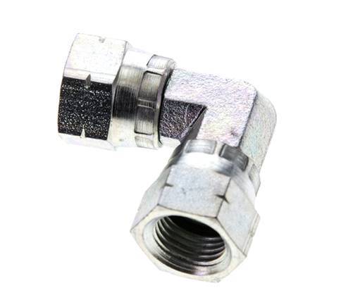 Racor acodado 90deg JIC UNF 9/16''-18 Acero 275bar (3863.75psi)