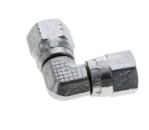 Racor acodado 90deg JIC UNF 7/16''-20 Acero 310bar (4355.5psi)