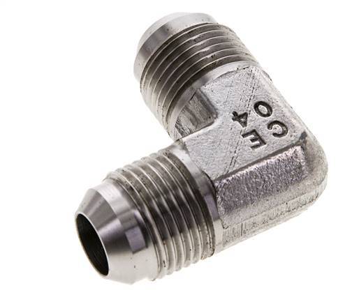 Racor acodado 90deg JIC UNF 7/8''-14 Macho Acero inoxidable 350bar (4917.5psi)