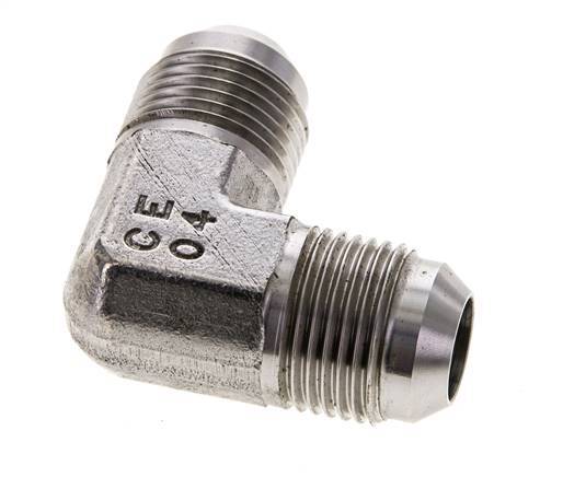 Racor acodado 90deg JIC UNF 7/8''-14 Macho Acero inoxidable 350bar (4917.5psi)