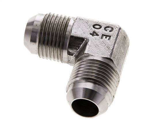 Racor acodado 90deg JIC UNF 7/8''-14 Macho Acero inoxidable 350bar (4917.5psi)