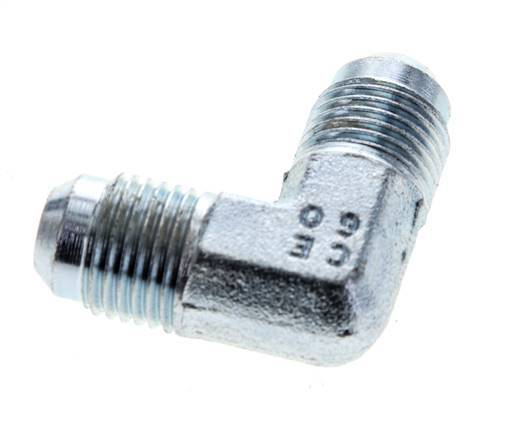 Racor acodado 90deg JIC UNF 9/16''-18 Macho Acero 350bar (4917.5psi)